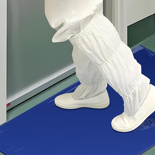 Sticky Mat Tacky Adhesive Pads 300 Sheets, 30 Sheets/Pack, 24'' x 36''/ 60 x 90 cm, Thickened Cleaning Mats for Shoes, Construction, Cleanroom, Laboratories, Hospitals, Dogs, Pets, Home- Blue