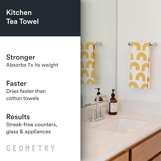 Kitchen Tea Towels - Quick Dry Microfiber Dish Towels for Kitchen Sunny Hills, 18" x 30" 1 Pack