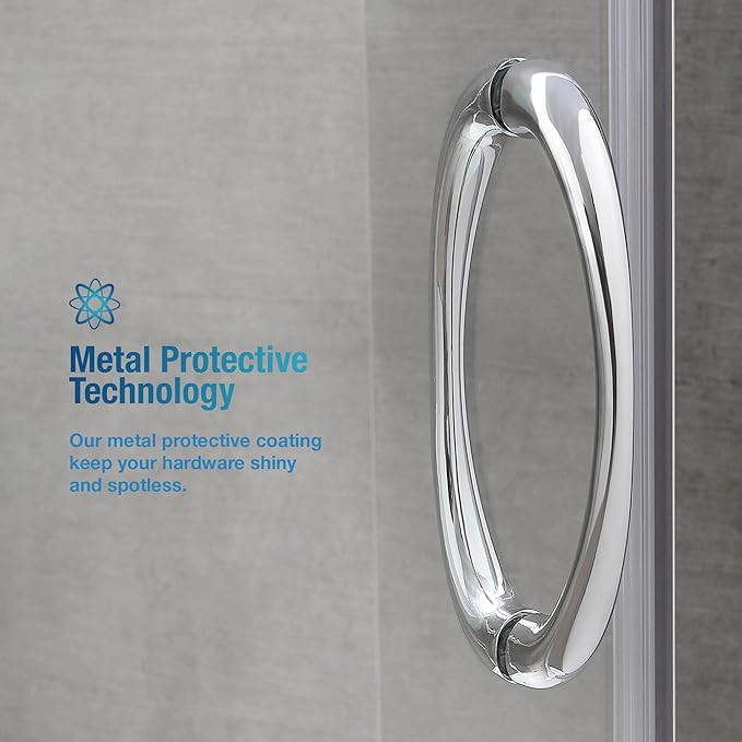 OVE Decors Breeze 38 in. Corner Shower, With Included Base, Clear Glass and Satin Nickel Finish