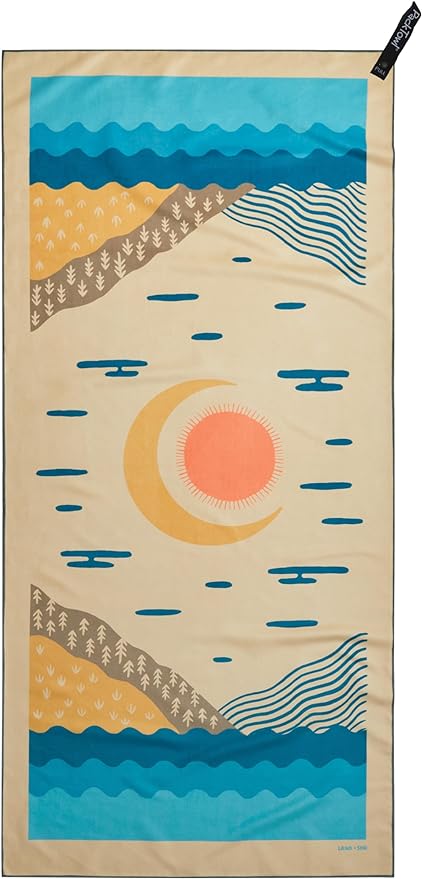 Personal Ultralight Microfiber Camping and Travel Towel, Balance Print, Body