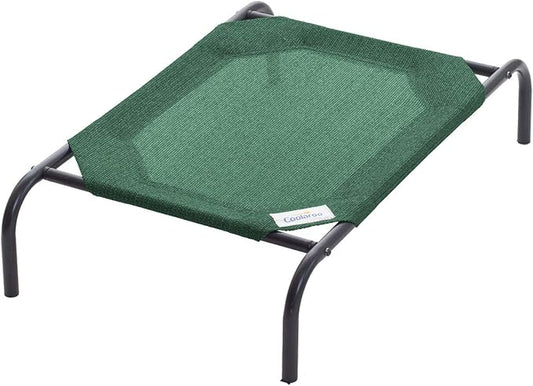 Coolaroo The Original Cooling Elevated Pet Bed,Brunswick Green, Small