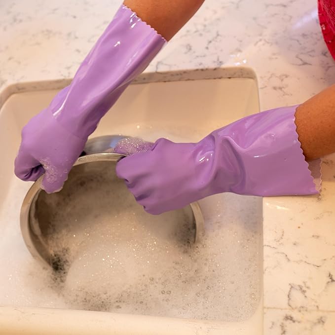 Star Kitchen & Home True Blues Ultra Lavender Household Cleaning Gloves (Medium)