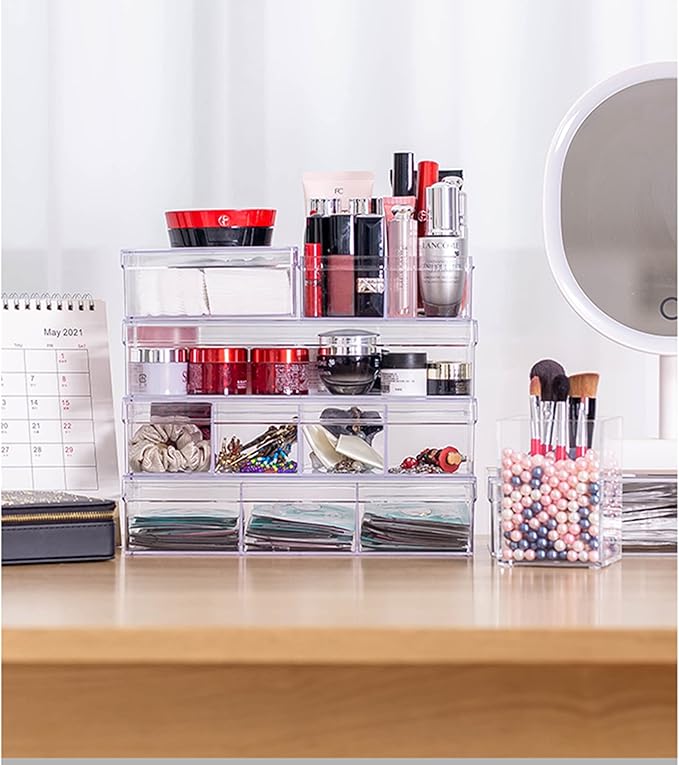 KissYou Acrylic Box Clear Display Box with Lid Jewelry Storage Container Party Decoration