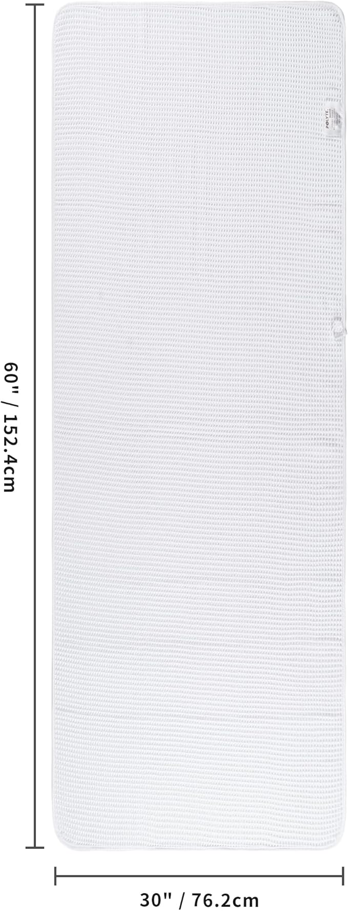 430 GSM Microfiber Oversize Quick Dry Lint Free Bath Towel, 60 x 30 in, 4 Pack (Waffle Weave)