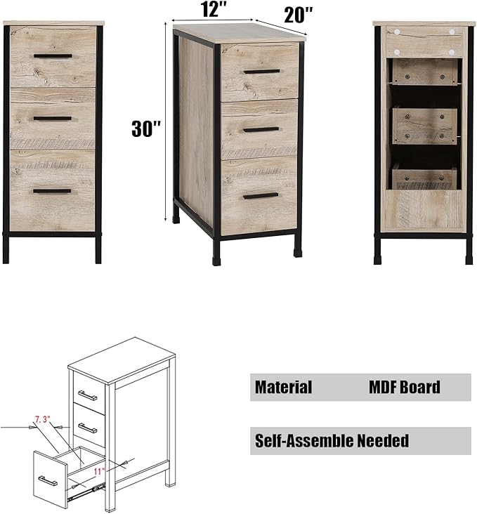 eclife 36" Bathroom Vanity Sink Combo Modern Metal Stand Cabinet W/Bottom Shelf & Storage Side Cabinet White Rectangle Vessel Sink & Water Save Faucet & Pop Up Drain, Oak (T03)