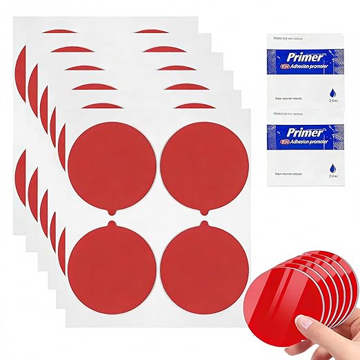 Round Double Sided Adhesive Pads, 36 PCS 2" Waterproof & Heat Resistant Dash Cam Mounting Tape, Strong Sticky Pads for Indoor and Out Door, Home Decoration, Car (Round 2'')