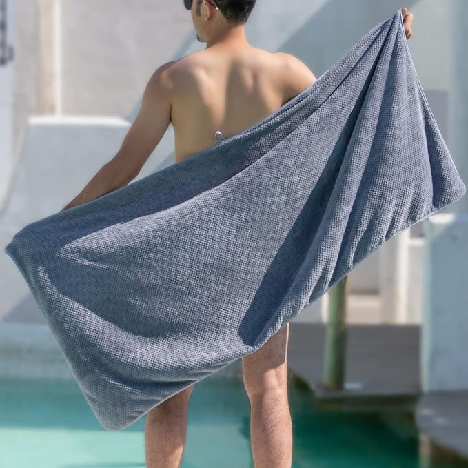 Microfiber Bath Towels 4 Colors for Shower Pool Beach Bathroom Super Absorbent,Soft,Quick Dry,Lightweight,Plush，4 Bath Towels and 4 Hand Towels