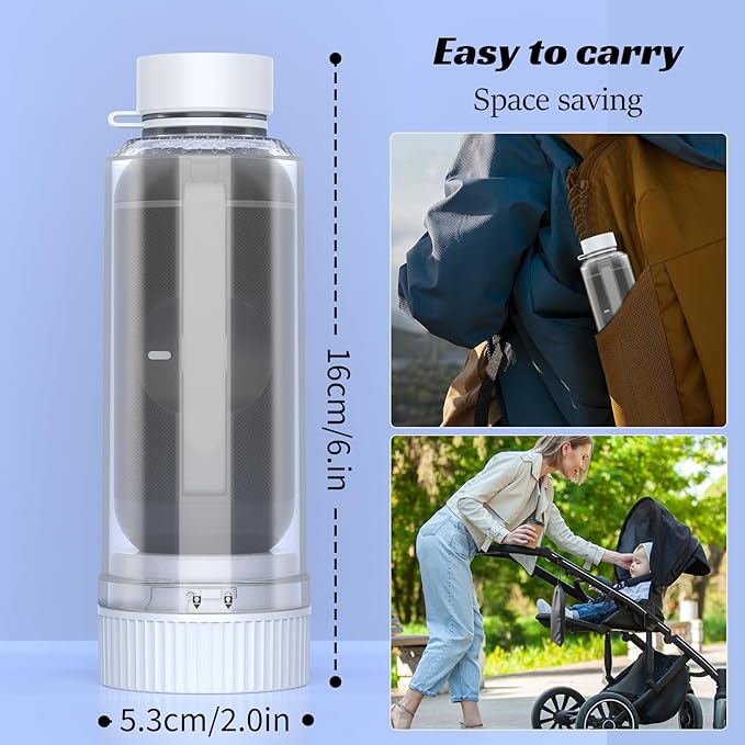 Portable Bidet for Travel,Rechargeable Travel Bidet Handheld Sprayer, Waterproof High Pressure Bidet for Personal Hygiene Cleaning, Soothing Postpartum Care,White