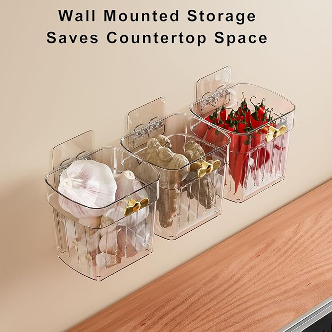 2 Pack Adhesive Cabinet Door Organizer, Compact Kitchen Under Sink Organizer, Clear Small Storage Container for Pantry Shelves, Wall Mounted Bathroom Shower Caddy Hanging Closet Organizer