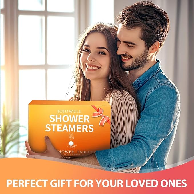Shower Steamers Aromatherapy with Essential Oils - 12 Pack Birthday Gifts for Women Mothers Day Gifts for Mom Wife, Relaxation Stress Relief, Self Care, Home Spa, Easter Basket Essentials