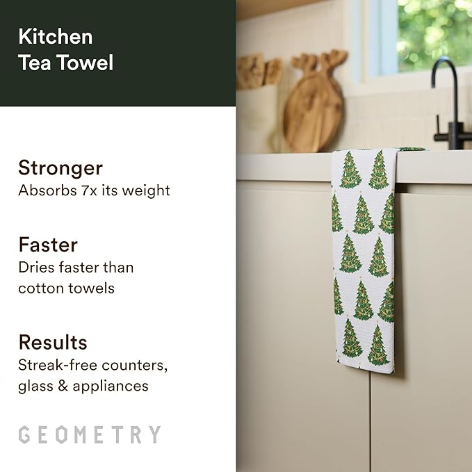 Christmas Kitchen Towels - Quick Dry Microfiber Cloth Dish Towels for Kitchen Drying - Premium Quick Dry Towel - Decked Out