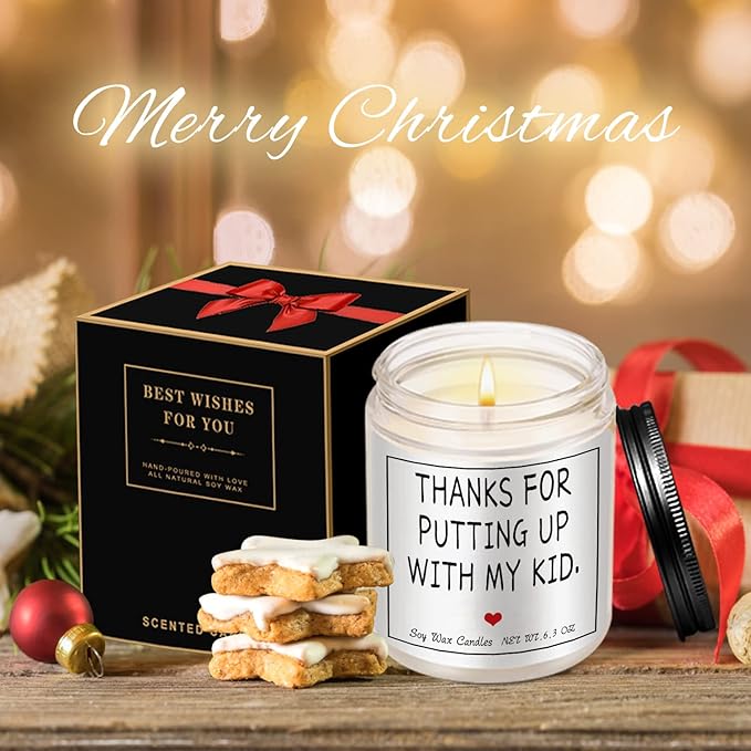 Teacher Appreciation Gifts Thank You Teacher Gifts for Women & Men Candles Present for Retired Teachers Idea for Graduation,Back to School