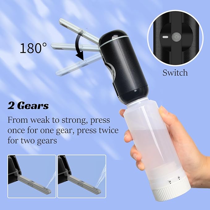 Portable Bidet for Travel,Rechargeable Travel Bidet Handheld Sprayer, Waterproof High Pressure Bidet for Personal Hygiene Cleaning, Soothing Postpartum Care,White