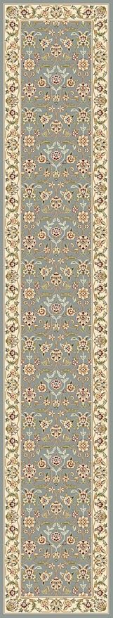SAFAVIEH Lyndhurst Collection Runner Rug - 2'3" x 21', Light Blue & Ivory, Traditional Oriental Design, Non-Shedding & Easy Care, Ideal for High Traffic Areas in Living Room, Bedroom (LNH312B)
