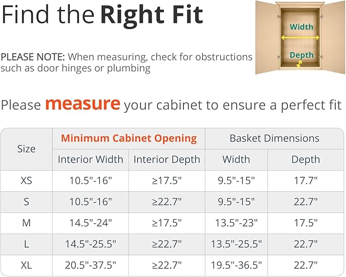 Expandable Pull Out Drawers for Cabinets, Kitchen Cabinet Slide Out Shelves, Adjustable Roll Out Drawers, Stainless Steel, Medium 1 Pack, (14.5"-24") Width x 17.5" Depth