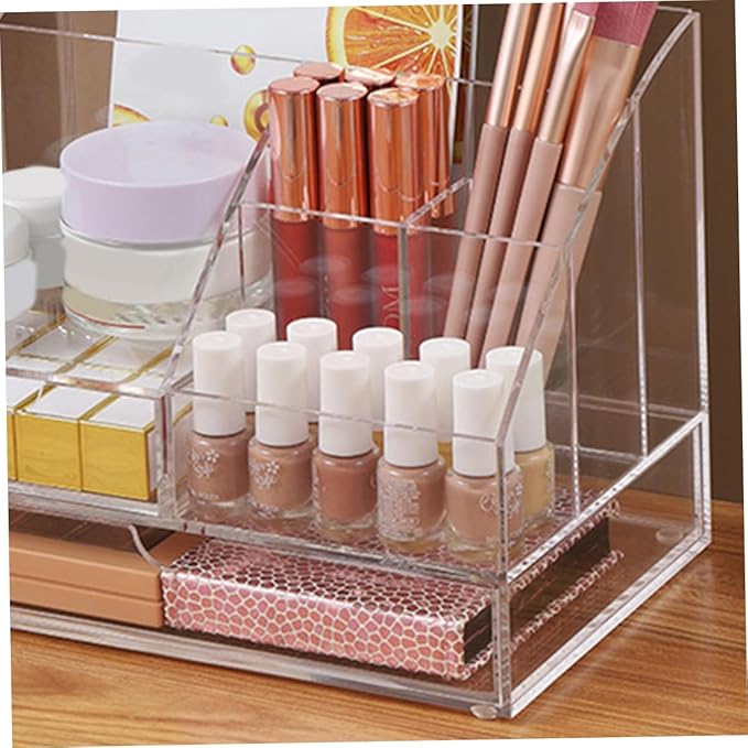 Stationery Desk Organizer Small Object Organizer Acrylic Desk Supplies Storage Box Drawer