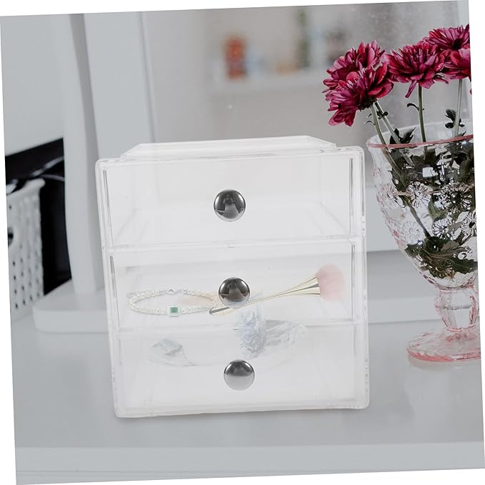 Organizer for Makeup Jewelry and Skin Care Stackable Storage Box Elegant Design for Home Office Use