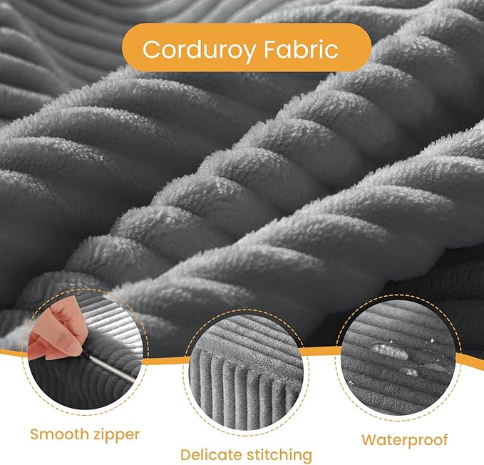 Folding Mattress Full Size, 3 in 1 Convertible Sofa Bed Fold Out Couch Bed Floor Couch Lounge Sleeper Mattress for Living Room, Guest Room, High-Density Memory Foam 5'' Thickness, Grey