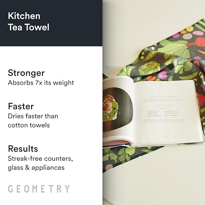 Kitchen Tea Towels - Quick Dry Microfiber Dish Towels for Kitchen Spring Sprout, 18" x 30" 1 Pack