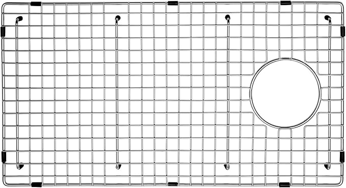 Serene Valley Sink Bottom Grid 26-15/16" X 14-1/16", Side Drain with Corner Radius 3/8",NDG2714S