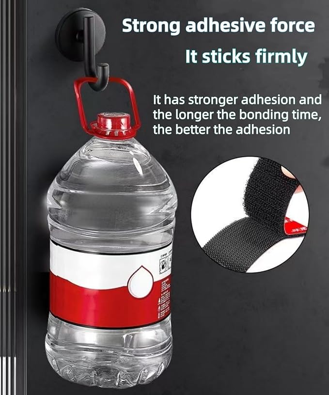 24 Sets Heavy-Duty Hook and Loop Strips with Adhesive Fasteners, Made with 3M VHB, Waterproof Heat-Resistant, for Walls, EZ Passes, Sofa Cushions, Car Floor Mats, Furniture, Carpet and More (4''X2'')