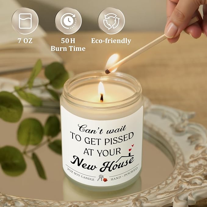 Funny House Warming Gifts New Home Gift Ideas Housewarming Gifts for Women Men Couple New Homeowner Must Haves First Apartment Essentials Closing Gift for Home Buyers Housewarming Candle