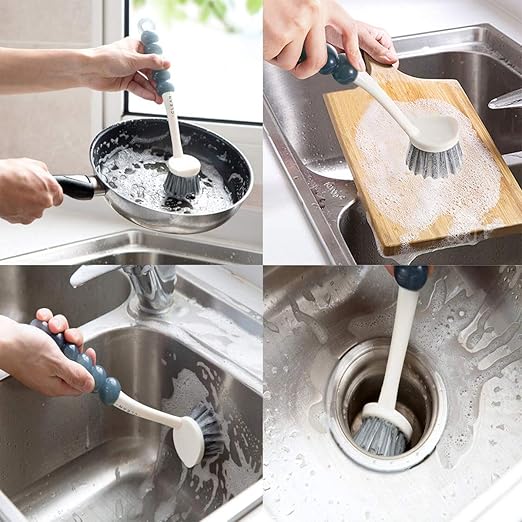 6Pcs Bottle Cleaning Brush Set-Long Handle Water Bottle Cleaner Brush for Washing Wine Decanter,Beer Bottle,Baby Bottles