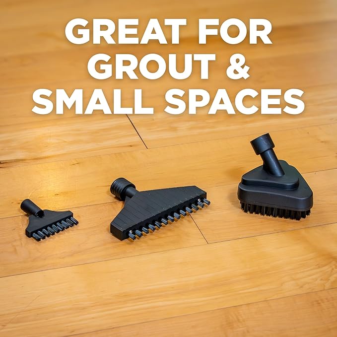 3 Accessory Attachment Brush Kit, Includes Small and Large Grout Brush and Soft Bristled Triangle Brush Compatible with 905e, 915e and 925e Steamers