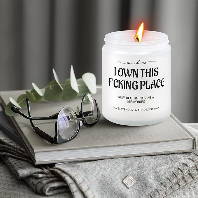 House Warming Gifts New Home Ideas, Housewarming Gift for Women Men Friend, Funny New House Gifts, New Home Essentials, First Home Must Haves, Lavender Scented Candles