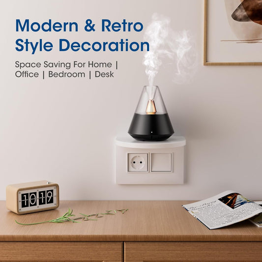 Ultrasonic Essential Oil Diffuser with Candle Night Light