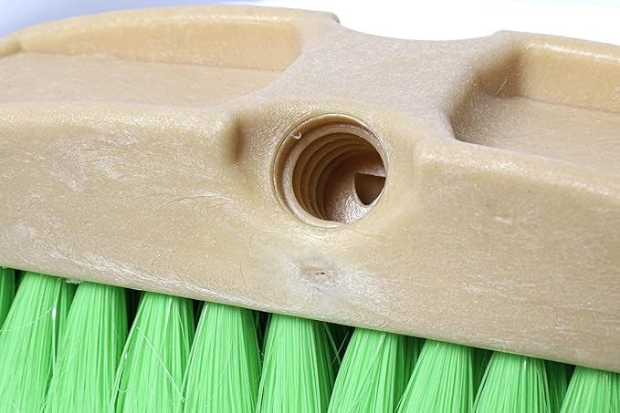 Guttermaster GM-214NP-8 Green 8 Inch Oblong Very Soft Flow Through Brush for Vehicles and Boats