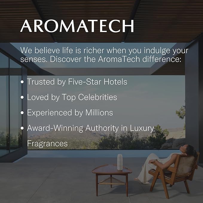 AromaTech The Hotel Aroma Essential Oil Blend: Luxury Hotel Inspired Aromatherapy with Lemon, Lavender, Peach & Pine for Ultrasonic Diffusers & Nebulizers (500 mL, The Hotel)