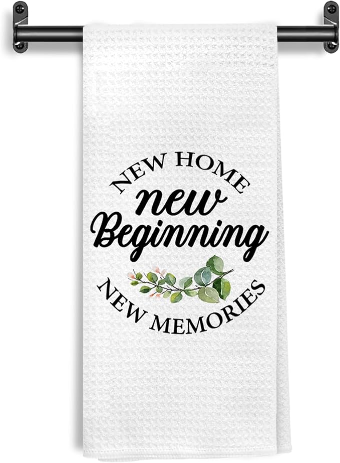 Housewarming Gifts Kitchen Towels, House Warming Gifts New Home Decorative Hand Towels for Bathroom Kitchen, New Home Gift Ideas Dish Tea Towel Drying Cloth, 16x24 Inch