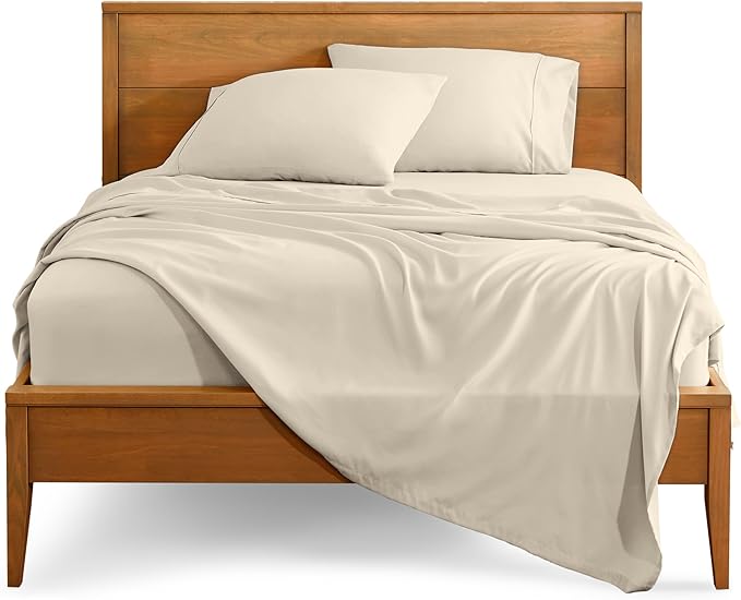 Split Head Flex King Sheet Set 4-Piece - Ultra-Soft Microfiber Deep Pocket
