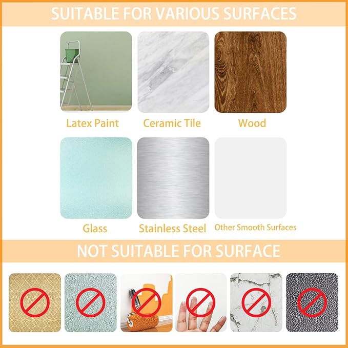 Adhesive Hook and Loop Strips Heavy Duty, 24-Pairs(48 Strips) Double-Sided Sticky Picture Hanging Kit, Picture Hangers for Walls, Picture Hanging Hooks Without Nail, Removable Damage Free