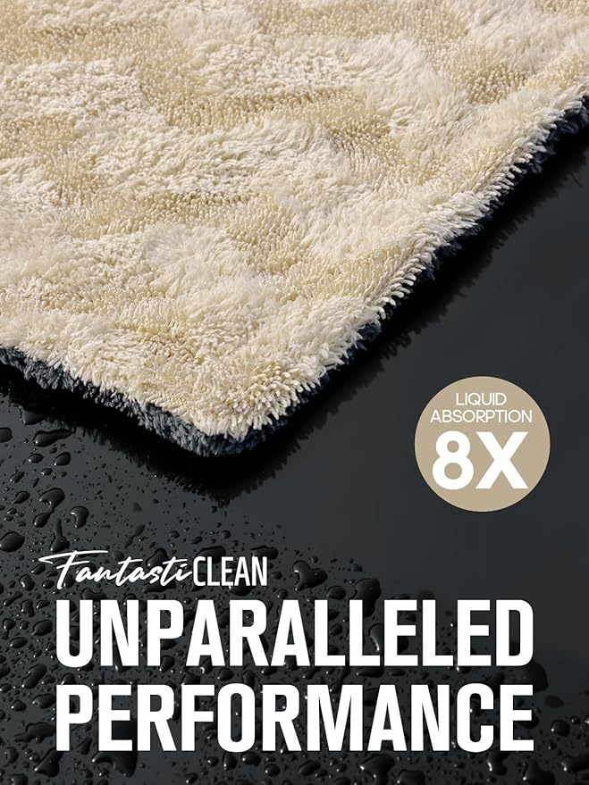 Fantasticlean Microfiber Towels Bundle, 75 Sheets Tear Away Cleaning Cloth Roll and 2 Pack Premium Drying Towel, for Home, car, Outdoor