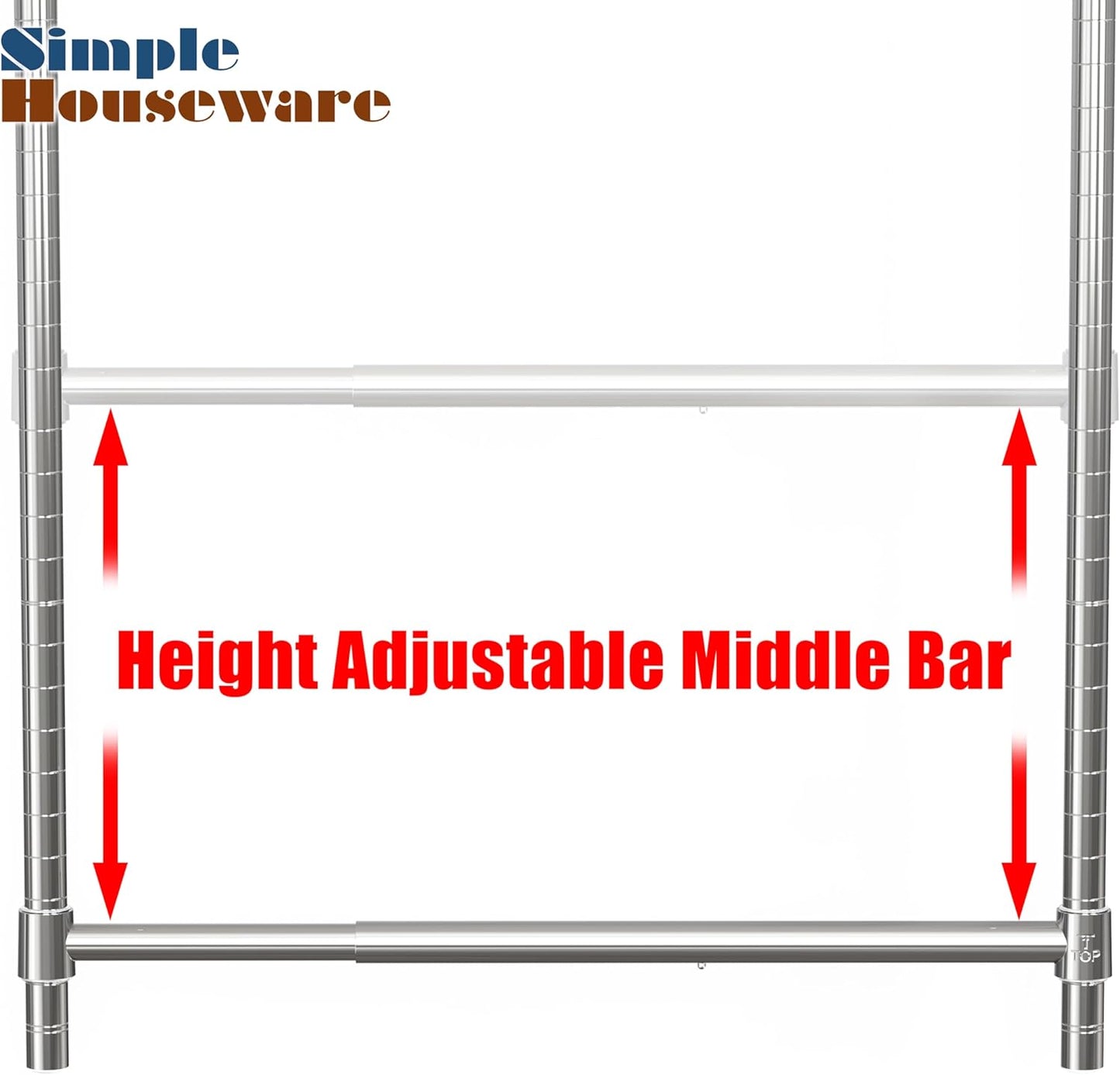 Adjustable Closet Doubler Hanging Rod — Tool-Free Double Hang Bar for Small Closets & Apartments | Nestify