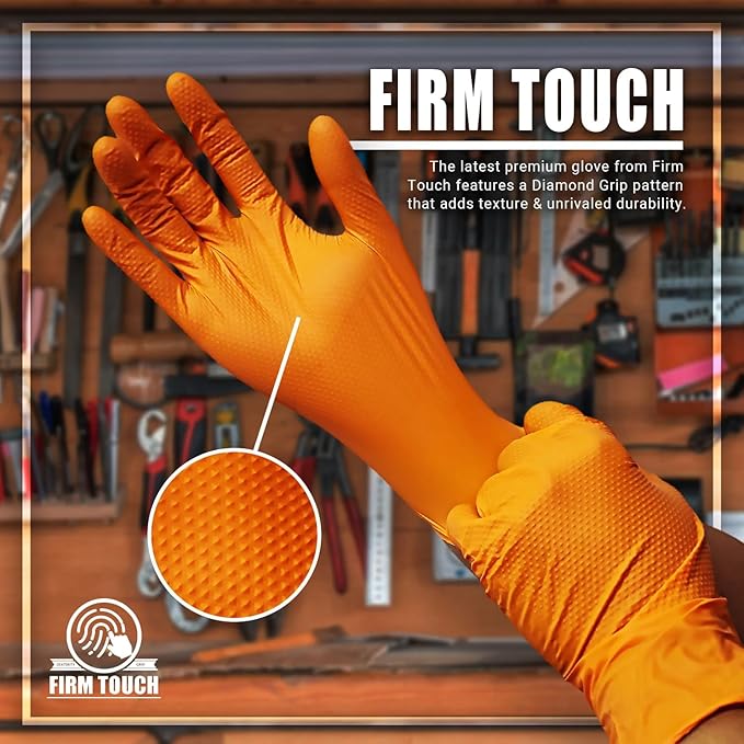 Glove Station Disposable Nitrile Gloves - 1000-Count - Non-Latex Gloves for Kitchen, Cleaning, and Cooking - Textured for Better Grip 8MM-M-Black