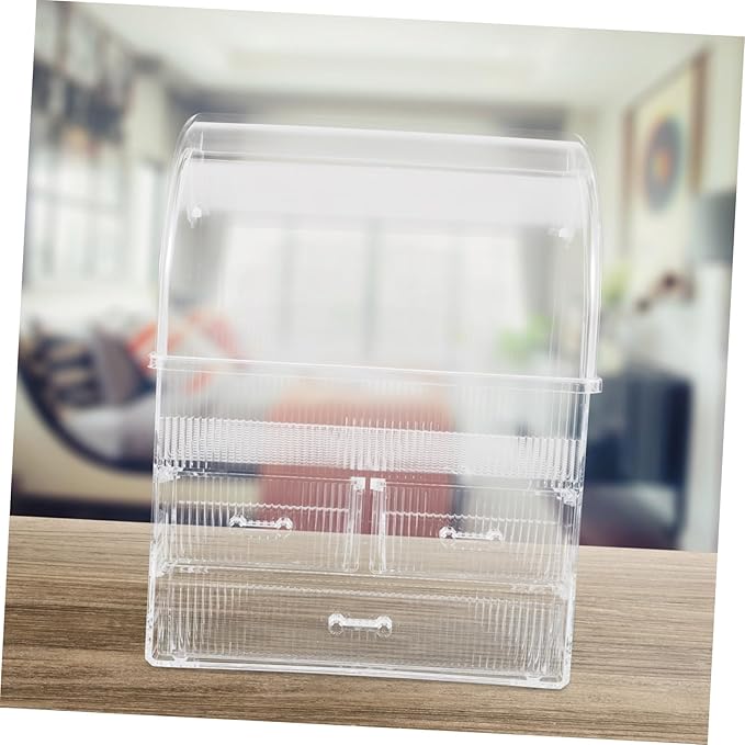 PartyKindom Cosmetic Organizer Drawers Box Desktop Cosmetic Organizer Makeup Desk Large Capacity Storage Bin
