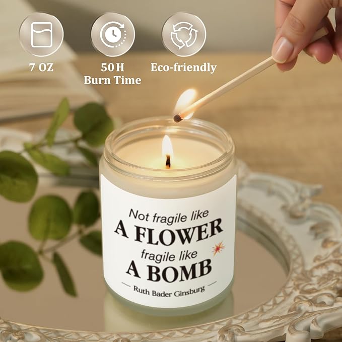 Feminist Gifts Women, Anti-Patriarchy Candle, Woman Empowerment Gifts, Womens History Month, International Womens Day, Empowering Gift for Feminism, Activist, Lesbian, Women's Right Power Decor