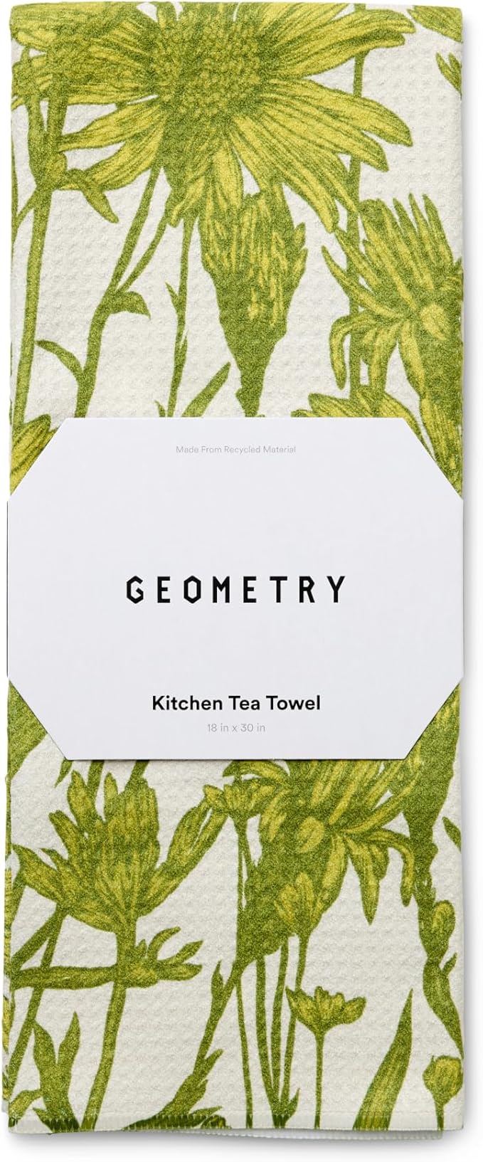 Tea Towels – Spring & Summer Collection – Quick-Dry, Ultra-Absorbent, Reusable Microfiber Kitchen Towels for Drying & Cleaning - Golden Botanica - 1 Pack