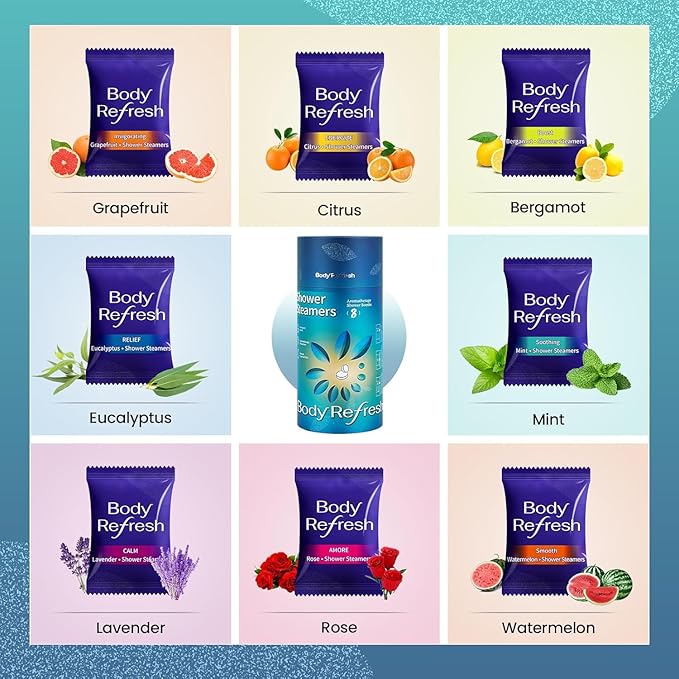 Shower Steamers Aromatherapy 8 Pack - Birthday Gifts for Men Him, Easter Basket Stuffers, Shower Bombs with Natural Esseential Oils for Home Spa Relaxation, Stress Relief, Self Care