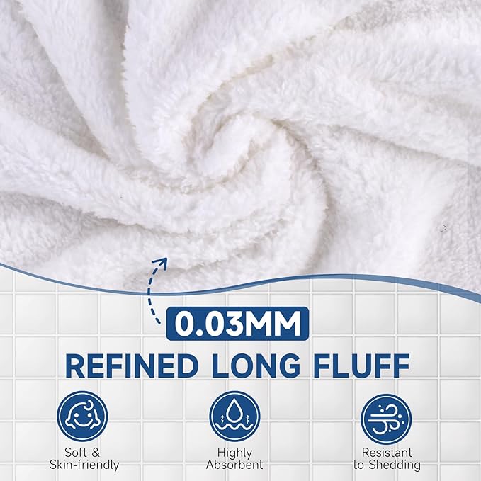 40 Pack White Coral Velvet Washcloths Bulk, Highly Absorbent and Soft Face Towels, Multi-Purpose Wash Cloths & Hand Towels for Bathroom, Hotel, Spa and Gym, 12 x 12 inches