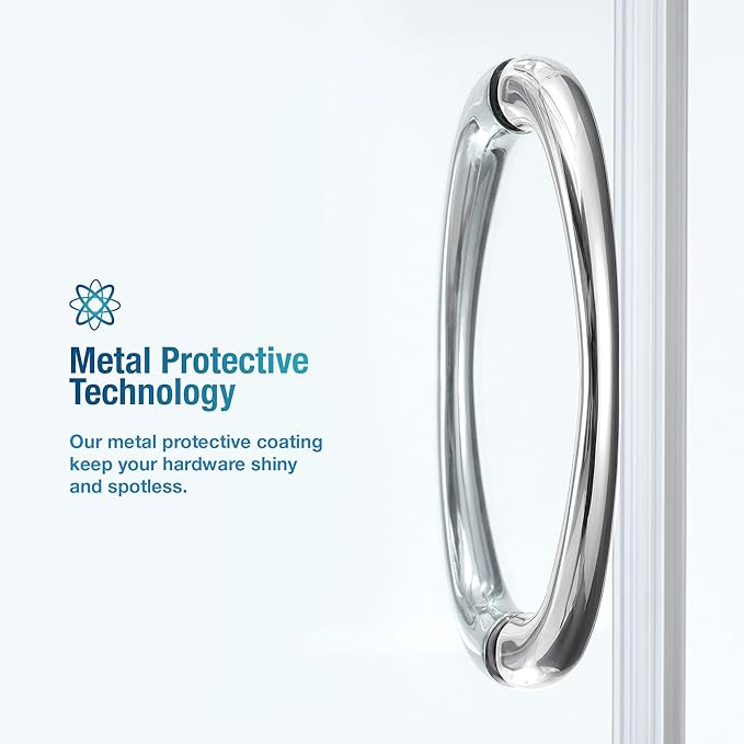 OVE Decors Breeze 34 in. Corner Shower Clear Sliding Door with Walls and Base in Chrome Finish