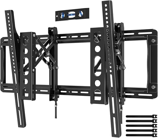 HOME VISION Ultra-Large TV Mount Bracket for 32-90 Inch TVs, Supports up to 132lbs with Sliding Design, Heavy Duty TV Wall Mount for up to 24" Studs with Swivel, Tilt, Max VESA 600x400mm, HVX601