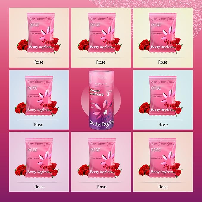Shower Steamers Aromatherapy 8 Pack - Birthday Gifts for Women Mom Wife, Shower Bombs with Natural Essential Oils for Relaxation, Self Care Gift for Women, Easter Basket Essentials