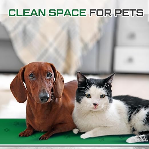 Nuanchu Adhesive Mat Pad Include 1 Sticky Non Slip Base Pad 2 Tacky Dust Mats Construction of 30 Sheets (60 Sheets Total) for Clean Room Science Lab Matting Laboratory Hospital (Green,24x36 Inches)