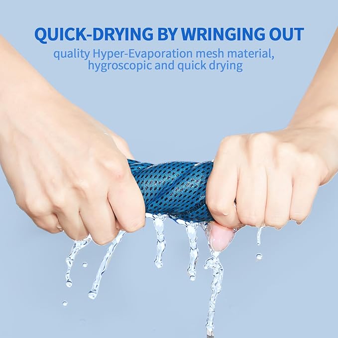 Cooling Towel Bulk - Neck & Face Cool Chilly Towels Microfiber Breathable Sport Sweat Rag for Gym, Yoga, Travel, Camping, Running, Outdoor