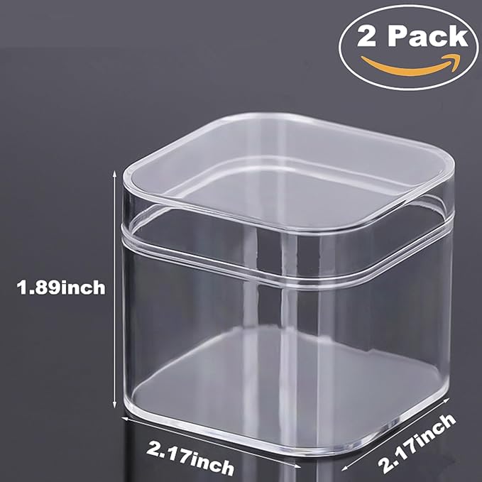 KissYou Small Acrylic Box Clear Display Box with Lid Candy Storage Organize Container Wedding Party Gift Boxes
