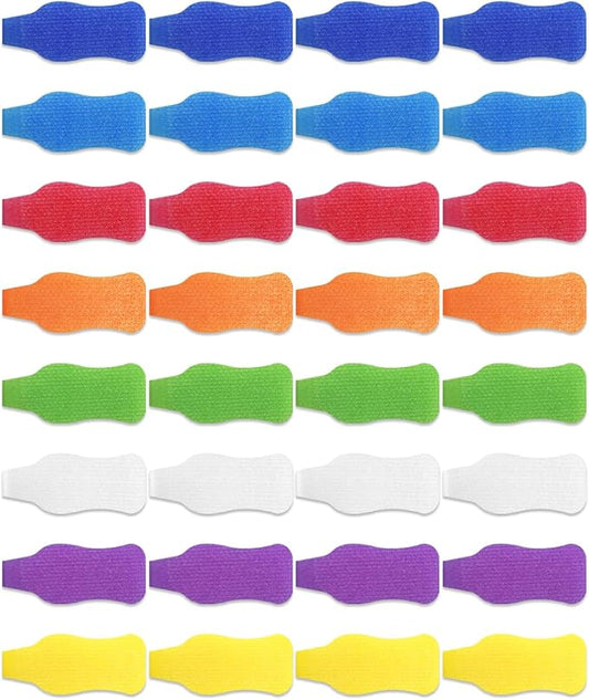 32 Pcs Cable Labels, Multi-Color Write On Cord Labels, Wire Tags for Electronics, Computers Cable Management and Identification, Assorted Colors